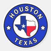 Houston Texas sticker (Voorkant)
