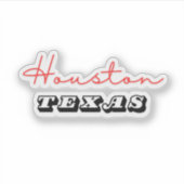 Houston Texas Sticker (Voorkant)