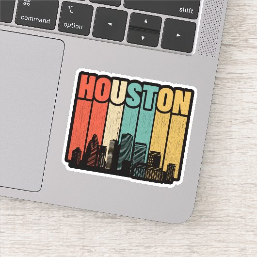 Houston Texas Sticker (Detail)