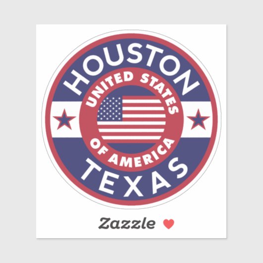 HOUSTON, Texas Sticker (Vel)