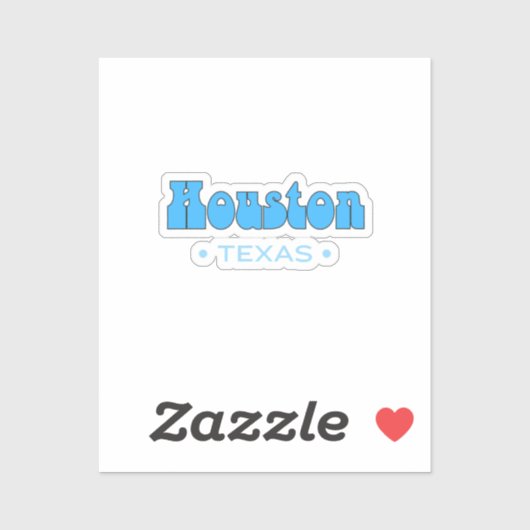 Houston Texas Sticker (Vel)