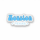Houston Texas Sticker (Voorkant)