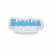 Houston Texas Sticker (Voorkant)