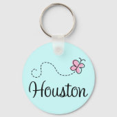 Houston Texas T-shirt Sleutelhanger (Voorkant)