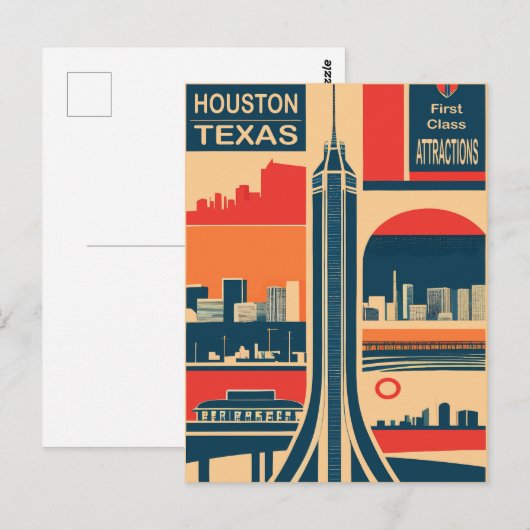 Houston, Texas, Toeristische bezienswaardigheden,  Briefkaart (Voorkant / Achterkant)