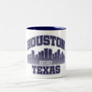Houston, Texas Tweekleurige Koffiemok