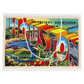 Houston Texas TX groot Briefkaart Cadeauzakje (Achterkant)