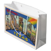 Houston Texas TX  groot Briefkaart Cadeauzakje (Achterkant Gekanteld)