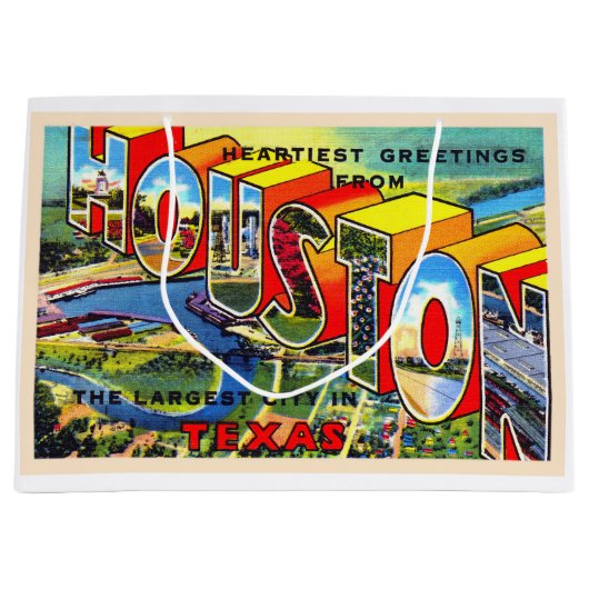 Houston Texas TX groot Briefkaart Groot Cadeauzakje (Voorkant)