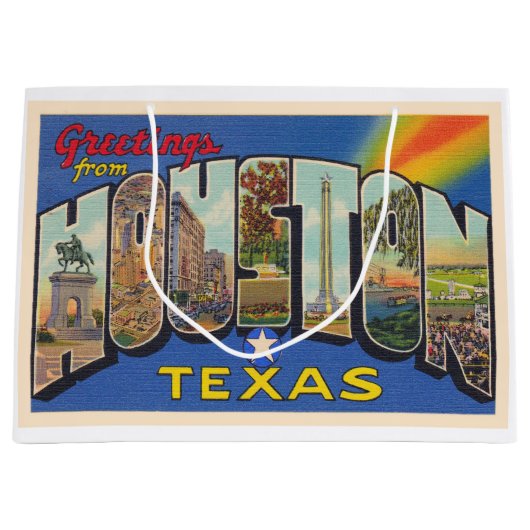 Houston Texas TX  groot Briefkaart Groot Cadeauzakje (Voorkant)
