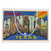 Houston Texas TX  groot Briefkaart Groot Cadeauzakje (Achterkant)