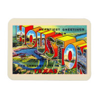 Houston Texas TX  groot Briefkaart