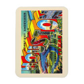Houston Texas TX groot Briefkaart Magneet (Verticaal)