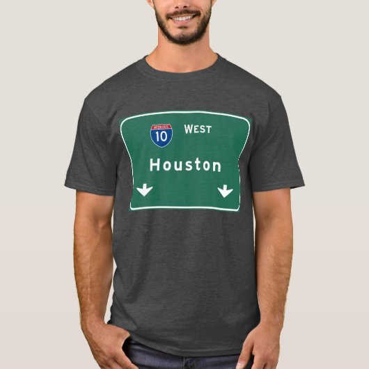 Houston Texas Tx Interstate Highway Freeway Road : T-shirt (Voorkant)