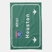 Houston Texas Tx Interstate Highway Freeway Road : Theedoek (Verticaal)