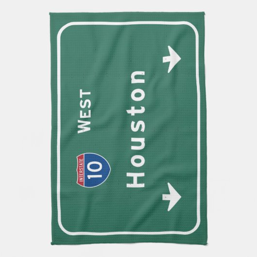 Houston Texas Tx Interstate Highway Freeway Road : Theedoek (Verticaal)