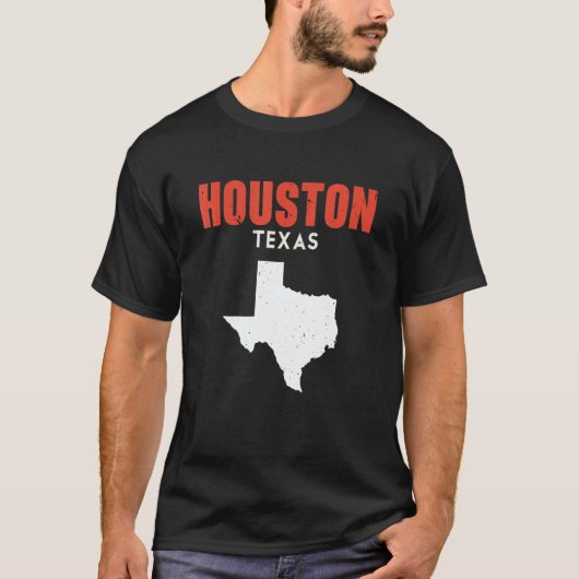 Houston Texas USA State America Travel Texan T-shirt (Voorkant)