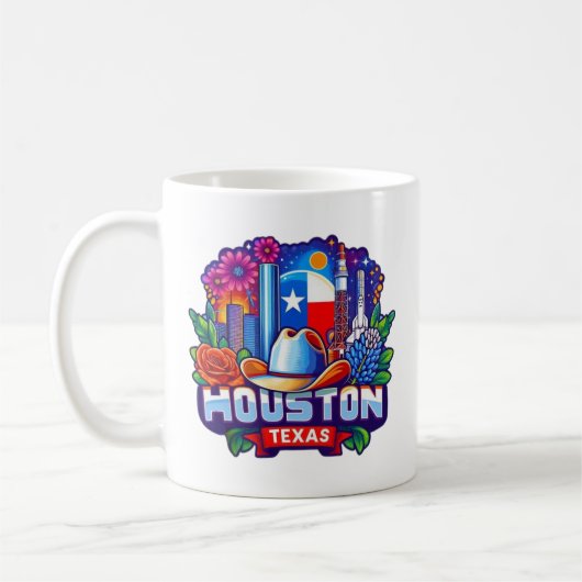Houston, Texas, Verenigde Staten Koffiemok (Links)