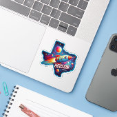Houston, Texas, Verenigde Staten - NASA Sticker (Laptop met iPhone)