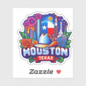 Houston, Texas, Verenigde Staten Sticker (Vel)