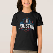 Houston Texas Verenigde Staten Tri-Blend Shirt (Voorkant)