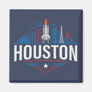 Houston Texas Verenigde Staten van Amerika Magneet