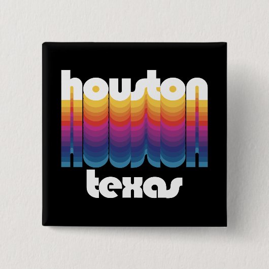Houston, Texas Vierkante Button 5,1 Cm (Voorkant)