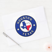 Houston Texas Vierkante Sticker (Envelop)