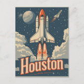 Houston, Texas Vintage Briefkaart (Voorkant)