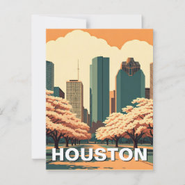 Houston Texas vintage Briefkaart