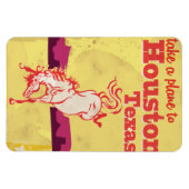 Houston, Texas Vintage Reisposter Magneet (Horizontaal)