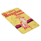 Houston, Texas Vintage Reisposter Magneet (Rechterzijde)