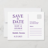 Houston, Texas, vintage Save The Date (Achterkant)
