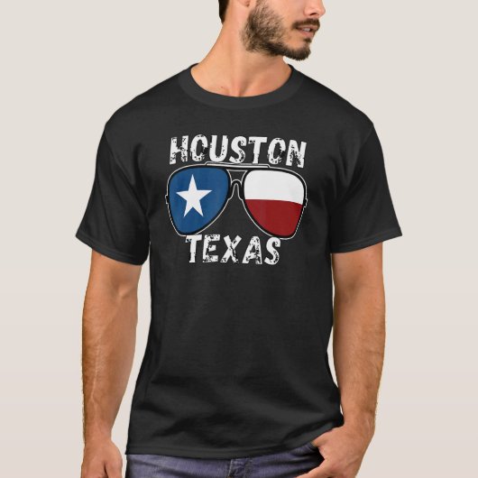 Houston Texas  Vintage Souvenirs 3 T-shirt (Voorkant)