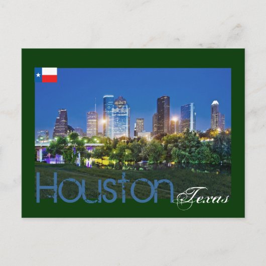 Houston, Texas, VS Briefkaart (Voorkant)