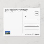 Houston, Texas, VS Briefkaart (Achterkant)