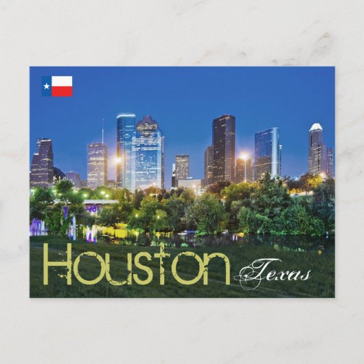 Houston, Texas, VS Briefkaart (Voorkant)