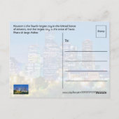 Houston, Texas, VS Briefkaart (Achterkant)