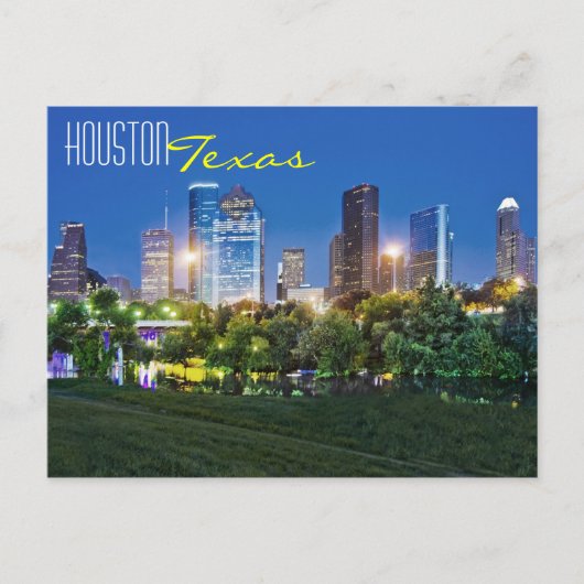 Houston, Texas, VS Briefkaart (Voorkant)