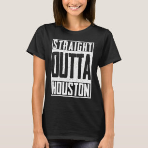 Houston Texas Waterverf Skyline Home State 7 T-shirt