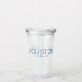 Houston Tile, Blue Tile, Houston Texas Acryl Drinkbeker (Voorkant)