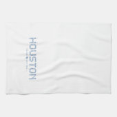 Houston Tile, Blue Tile, Houston Texas Theedoek (Horizontaal)