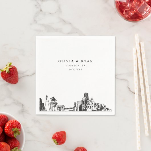 Houston Trouwpapier Cocktail servet (Insitu)