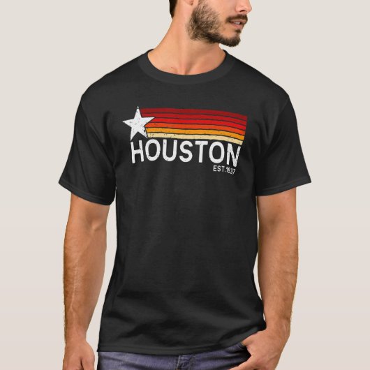Houston Tshirt, Houston Pride T-shirt, Houston Tex T-shirt (Voorkant)