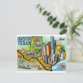 Houston TX Briefkaart (Staand voorkant)