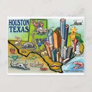Houston TX Briefkaart