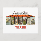 Houston TX Briefkaart (Voorkant)