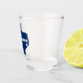 Houston TX Lonestar State Map met Star Shot Glas (Rechts)