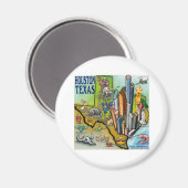 Houston TX Magneet (Voorkant / Achterkant)