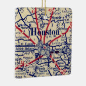 Houston TX  Map Keramisch Ornament (Rechts)